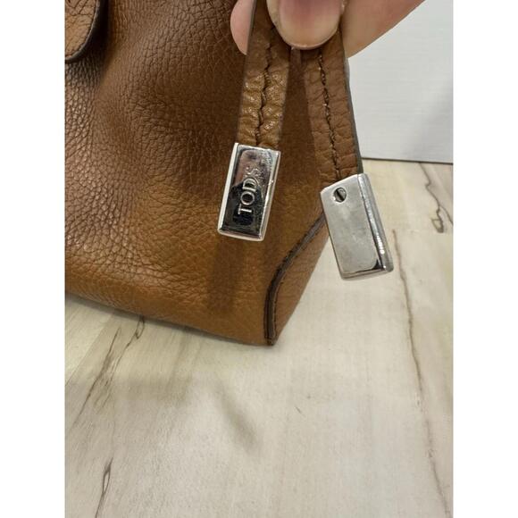 Tod's Women's Leather Handbag D Bag Tote Bag Brown Made In Italy - Picture 3 of 15